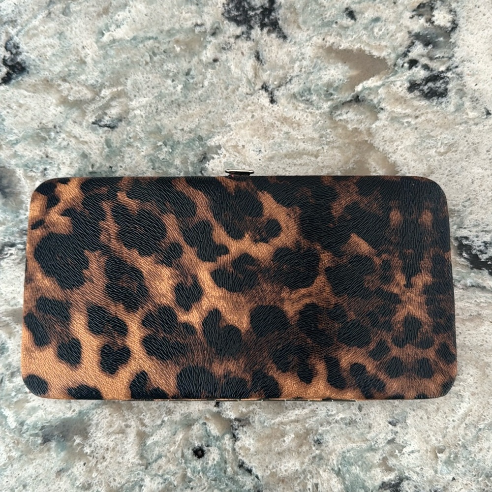 **Great condition never used** leopard print wallet